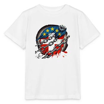 Schweiz gefangene der EU - Stanley/Stella Kinder T-Shirt MINI CREATOR  - Weiß - Vorne - Maike (125cm)