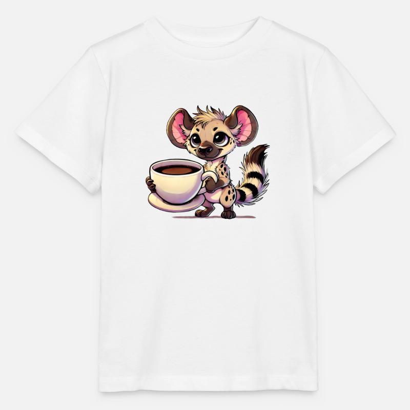 Hyäne - Stanley/Stella Kinder T-Shirt MINI CREATOR  - Weiß