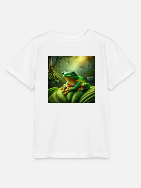 Kambo Frog - Stanley/Stella Kinder T-Shirt MINI CREATOR - Weiß