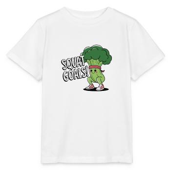 Objectifs de squat - T-shirt bio MINI CREATOR Stanley/Stella Enfant - blanc - Devant - Maike (125cm)