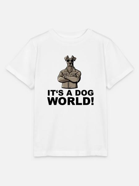 dog comic - Stanley/Stella Kinder T-Shirt MINI CREATOR - Weiß