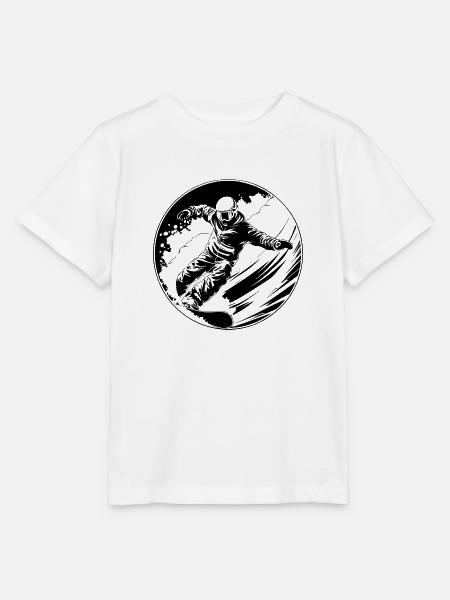 Snowboarder Sport - Stanley/Stella Kinder T-Shirt MINI CREATOR - Weiß
