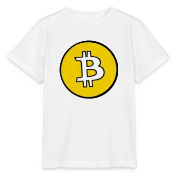 Bitcoin Krypto Währung neu virtuellen Lebens 5 - Stanley/Stella Kinder T-Shirt MINI CREATOR  - Weiß - Vorne - Maike (125cm)