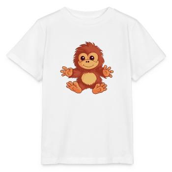 kleiner Bigfoot - Stanley/Stella Kinder T-Shirt MINI CREATOR  - Weiß - Vorne - Maike (125cm)