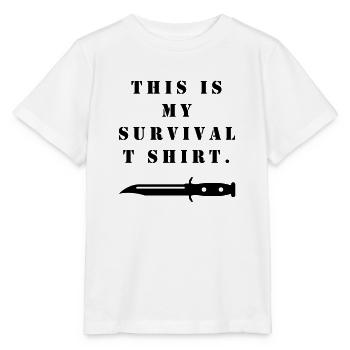 T-SHIRT SURVIE - T-shirt bio MINI CREATOR Stanley/Stella Enfant - blanc - Devant - Maike (125cm)