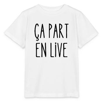 ça part en live - T-shirt bio MINI CREATOR Stanley/Stella Enfant - blanc - Devant - Maike (125cm)