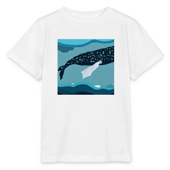 Endangered Animals, Polar Bear Illustration, Global Warming - Stanley/Stella MINI CREATOR Kids’ T-Shirt - white - Front - Maike (125cm)