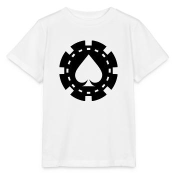 Jeton de poker - T-shirt bio MINI CREATOR Stanley/Stella Enfant - blanc - Devant - Maike (125cm)