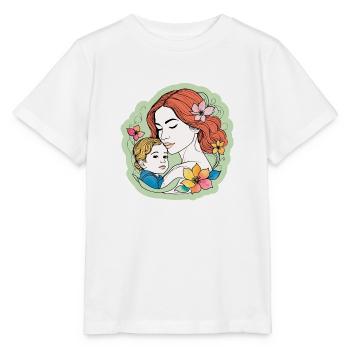 Mutter Kind Muttertagsmotiv - Stanley/Stella Kinder T-Shirt MINI CREATOR  - Weiß - Vorne - Maike (125cm)