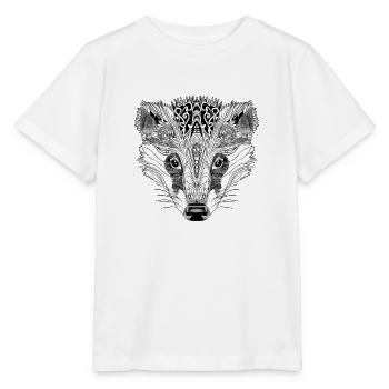 Badger Badger Badger ... mandala badger tshirt - Stanley/Stella MINI CREATOR Kids’ T-Shirt - white - Front - Maike (125cm)