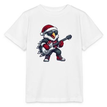 Eagle Christmas Rocker Guitar - Stanley/Stella MINI CREATOR Kids’ T-Shirt - white - Front - Maike (125cm)