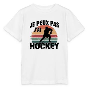Ich kann kein Vintage-Hockey haben - Stanley/Stella Kinder T-Shirt MINI CREATOR  - Weiß - Vorne - Maike (125cm)