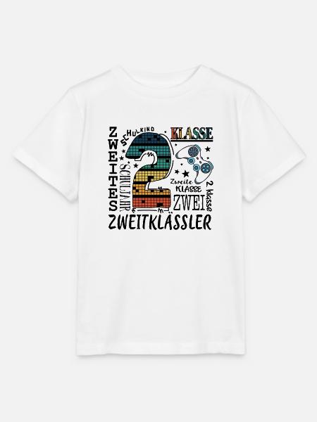 2. Klasse Gaming - Stanley/Stella Kinder T-Shirt MINI CREATOR - Weiß