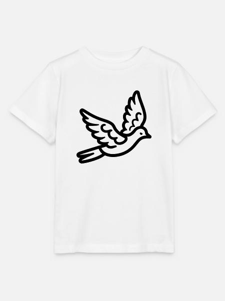 Taube - Stanley/Stella Kinder T-Shirt MINI CREATOR  - Weiß
