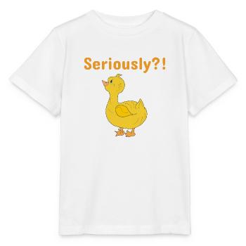 Caneton jaune - T-shirt bio MINI CREATOR Stanley/Stella Enfant - blanc - Devant - Maike (125cm)