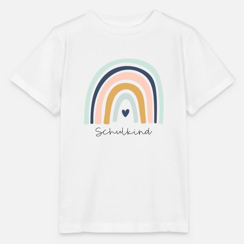 Schulkind Regenbogen - Stanley/Stella Kinder T-Shirt MINI CREATOR  - Weiß