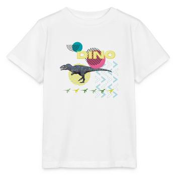 Dino - T-Rex - Stanley/Stella MINI CREATOR Kids’ T-Shirt - white - Front - Maike (125cm)
