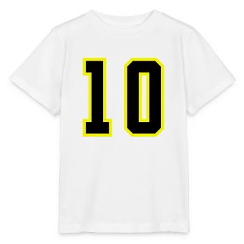 10 Numéro Jersey Dix - T-shirt bio MINI CREATOR Stanley/Stella Enfant - blanc - Devant - Maike (125cm)
