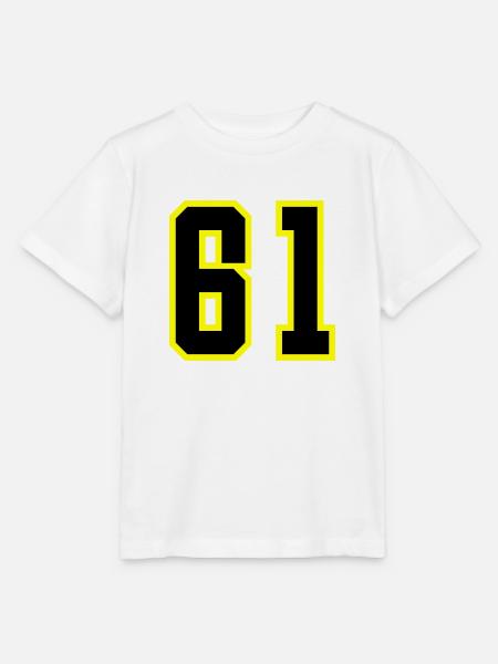 61 Zahl Trikot - Stanley/Stella Kinder T-Shirt MINI CREATOR  - Weiß