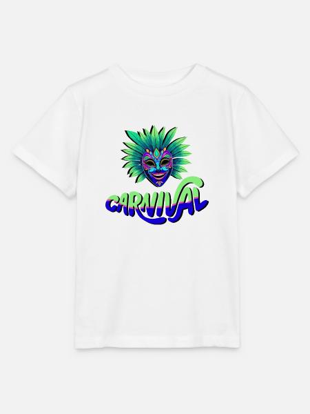 Karneval Maske - Stanley/Stella Kinder T-Shirt MINI CREATOR - Weiß
