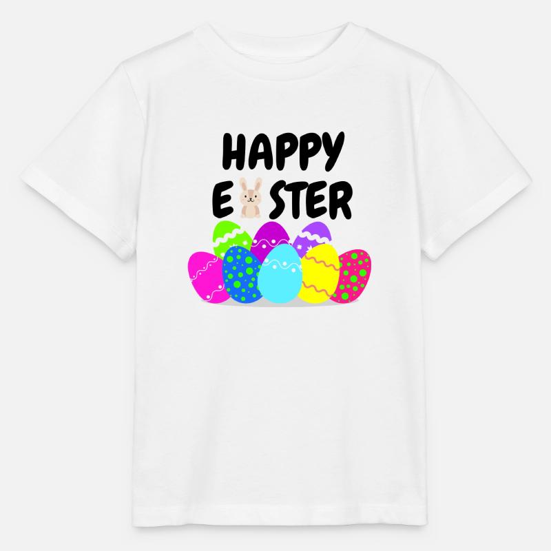 Joyeuses Pâques - T-shirt bio MINI CREATOR Stanley/Stella Enfant - blanc