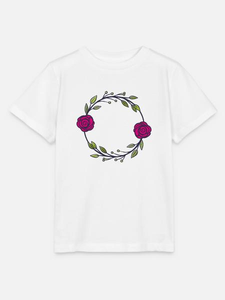 Flower Blume Pflanze - Stanley/Stella Kinder T-Shirt MINI CREATOR - Weiß