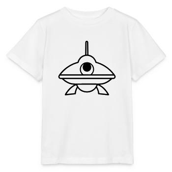 soucoupe volante - T-shirt bio MINI CREATOR Stanley/Stella Enfant - blanc - Devant - Maike (125cm)