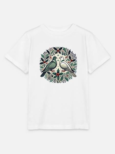 Weihnachtstauben - Stanley/Stella Kinder T-Shirt MINI CREATOR - Weiß