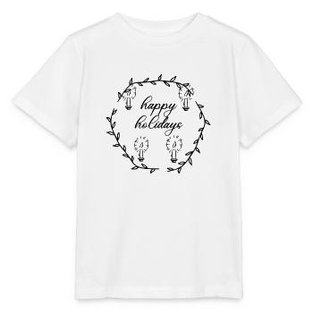 Advent Advetskranz Happy Holidays - Stanley/Stella MINI CREATOR Kids’ T-Shirt - white - Front - Maike (125cm)