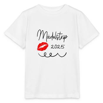 Voyage entre filles 2025 Voyage entre filles Circuit entre filles Voyage entre filles - T-shirt bio MINI CREATOR Stanley/Stella Enfant - blanc - Devant - Maike (125cm)