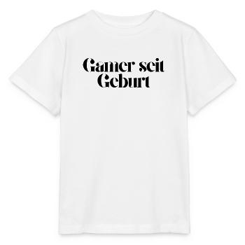 Gamer seit Geburt - Stanley/Stella Kinder T-Shirt MINI CREATOR  - Weiß - Vorne - Maike (125cm)