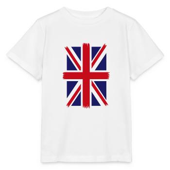 Britische Flagge Großbritannien Flagge Union Jack United - Stanley/Stella Kinder T-Shirt MINI CREATOR  - Weiß - Vorne - Maike (125cm)