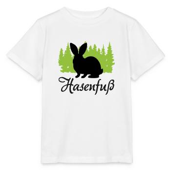 "Hasenfuß: Charmant schüchtern" - Stanley/Stella Kinder T-Shirt MINI CREATOR  - Weiß - Vorne - Maike (125cm)
