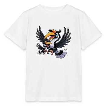 Hornbill mother and child - Stanley/Stella MINI CREATOR Kids’ T-Shirt - white - Front - Maike (125cm)