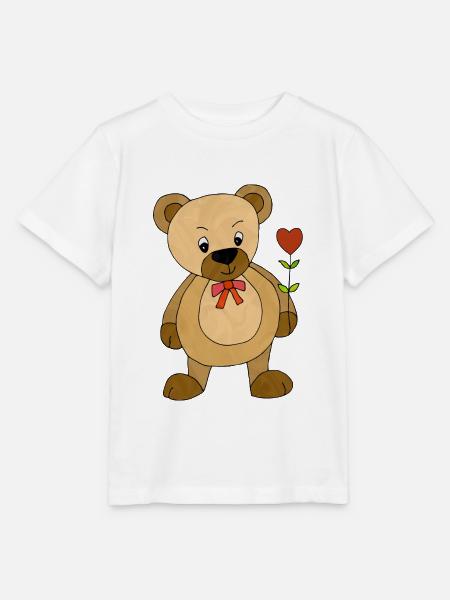 Teddybär - Stanley/Stella Kinder T-Shirt MINI CREATOR - Weiß