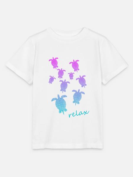 Schildkröten Turtle Relax chill out - Stanley/Stella Kinder T-Shirt MINI CREATOR - Weiß