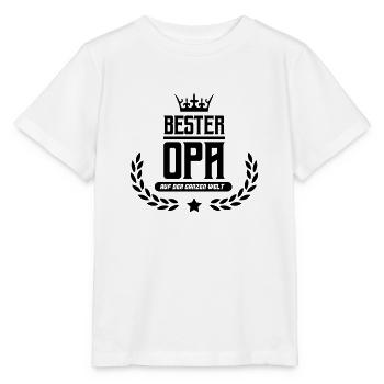 bester opa der welt - Stanley/Stella Kinder T-Shirt MINI CREATOR  - Weiß - Vorne - Maike (125cm)
