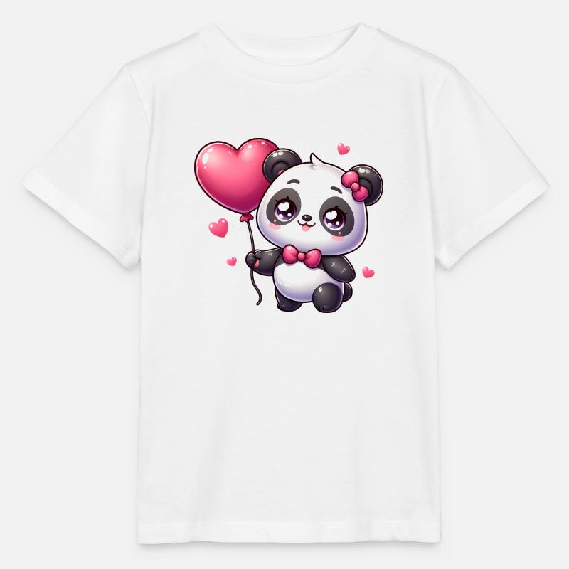 Kawaii Panda - Stanley/Stella MINI CREATOR Kids’ T-Shirt - white