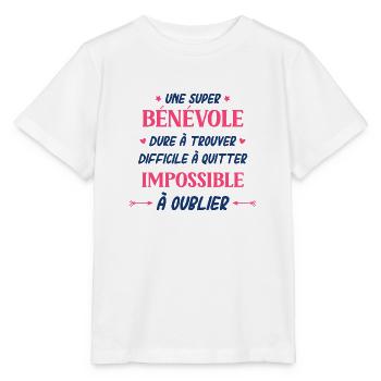 Super bénévole - T-shirt bio MINI CREATOR Stanley/Stella Enfant - blanc - Devant - Maike (125cm)