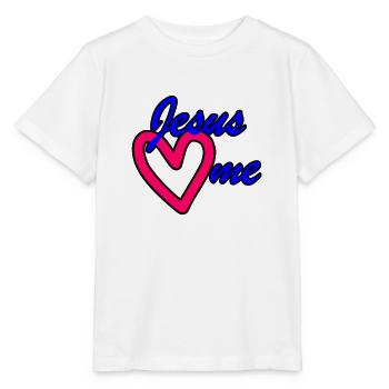 Jesus loves me Jesus loves me - Stanley/Stella MINI CREATOR Kids’ T-Shirt - white - Front - Maike (125cm)