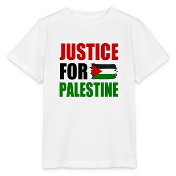 justice for palestine - Stanley/Stella MINI CREATOR Kids’ T-Shirt - white - Front - Maike (125cm)