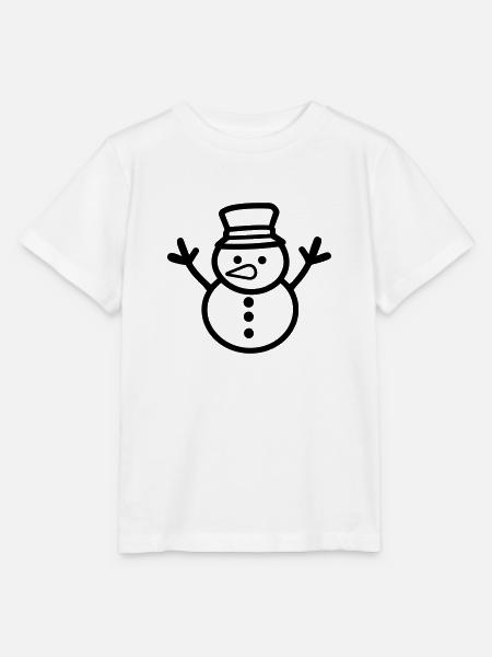 Schneemann - Stanley/Stella Kinder T-Shirt MINI CREATOR - Weiß