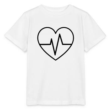 battement de coeur - T-shirt bio MINI CREATOR Stanley/Stella Enfant - blanc - Devant - Maike (125cm)
