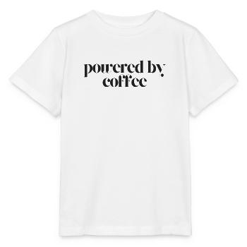 Alimenté par le café - T-shirt bio MINI CREATOR Stanley/Stella Enfant - blanc - Devant - Maike (125cm)