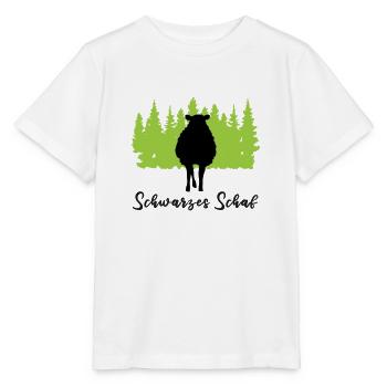 "Schwarzes Schaf: Individuelle Eleganz" - Stanley/Stella Kinder T-Shirt MINI CREATOR  - Weiß - Vorne - Maike (125cm)