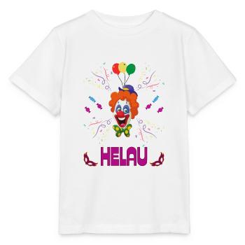 Carnaval | Clown | Helau Drôle | Carnaval - T-shirt bio MINI CREATOR Stanley/Stella Enfant - blanc - Devant - Maike (125cm)