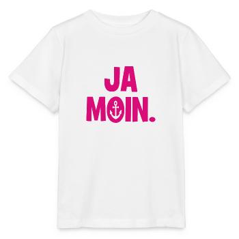 Ja Moin. - Guten Morgen - Nordsee - Ostsee - Anker - Stanley/Stella Kinder T-Shirt MINI CREATOR  - Weiß - Vorne - Maike (125cm)