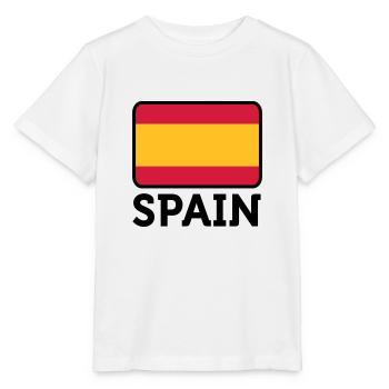 National Flag of Spain - Stanley/Stella MINI CREATOR Kids’ T-Shirt - white - Front - Maike (125cm)