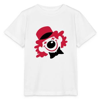 Ein Clown-Gesicht - Stanley/Stella Kinder T-Shirt MINI CREATOR  - Weiß - Vorne - Maike (125cm)