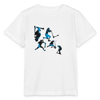 Stuntscooter,Trickscooter,tricks,stunt,e-scooter - T-shirt bio MINI CREATOR Stanley/Stella Enfant - blanc - Devant - Maike (125cm)